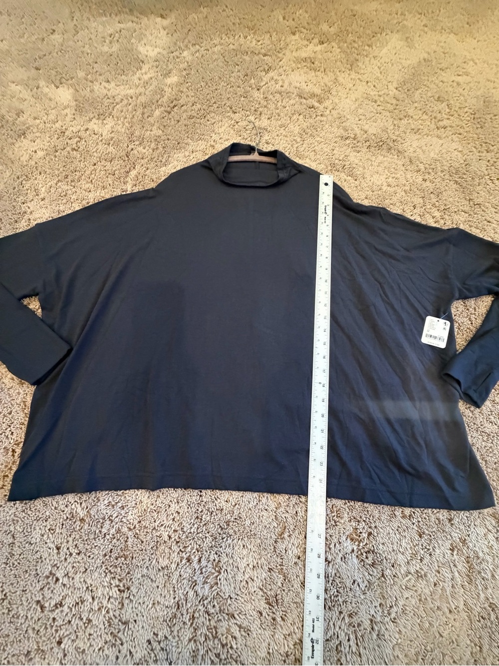 NWT new medium free people movement flow tencel wool layer top flowy black - Picture 7 of 17